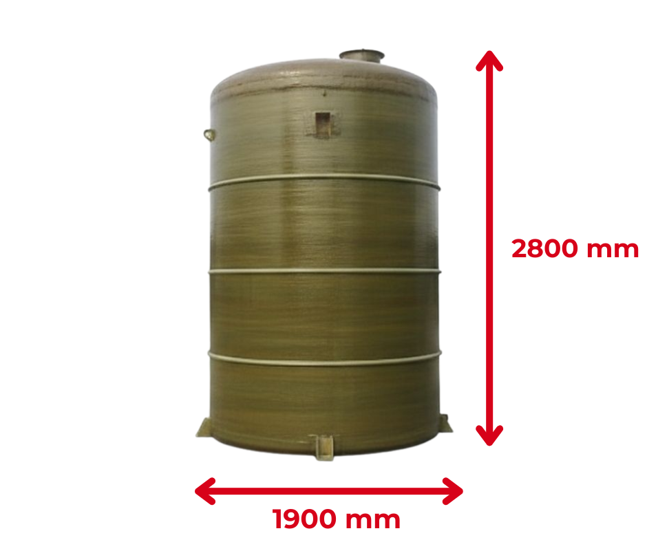 Thông số kỹ thuật Bồn FRP Công Nghiệp 5000L